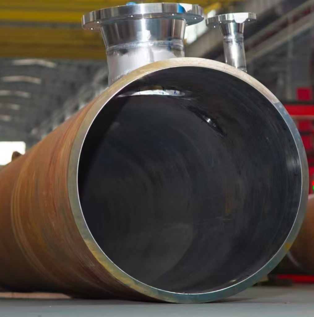 API 5LD CRA clad pipe in FNS workshop