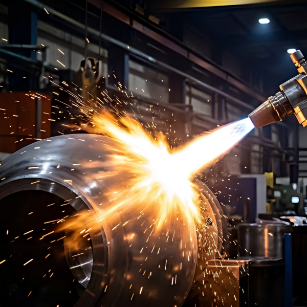 HVOF tungsten carbide coating on valve components